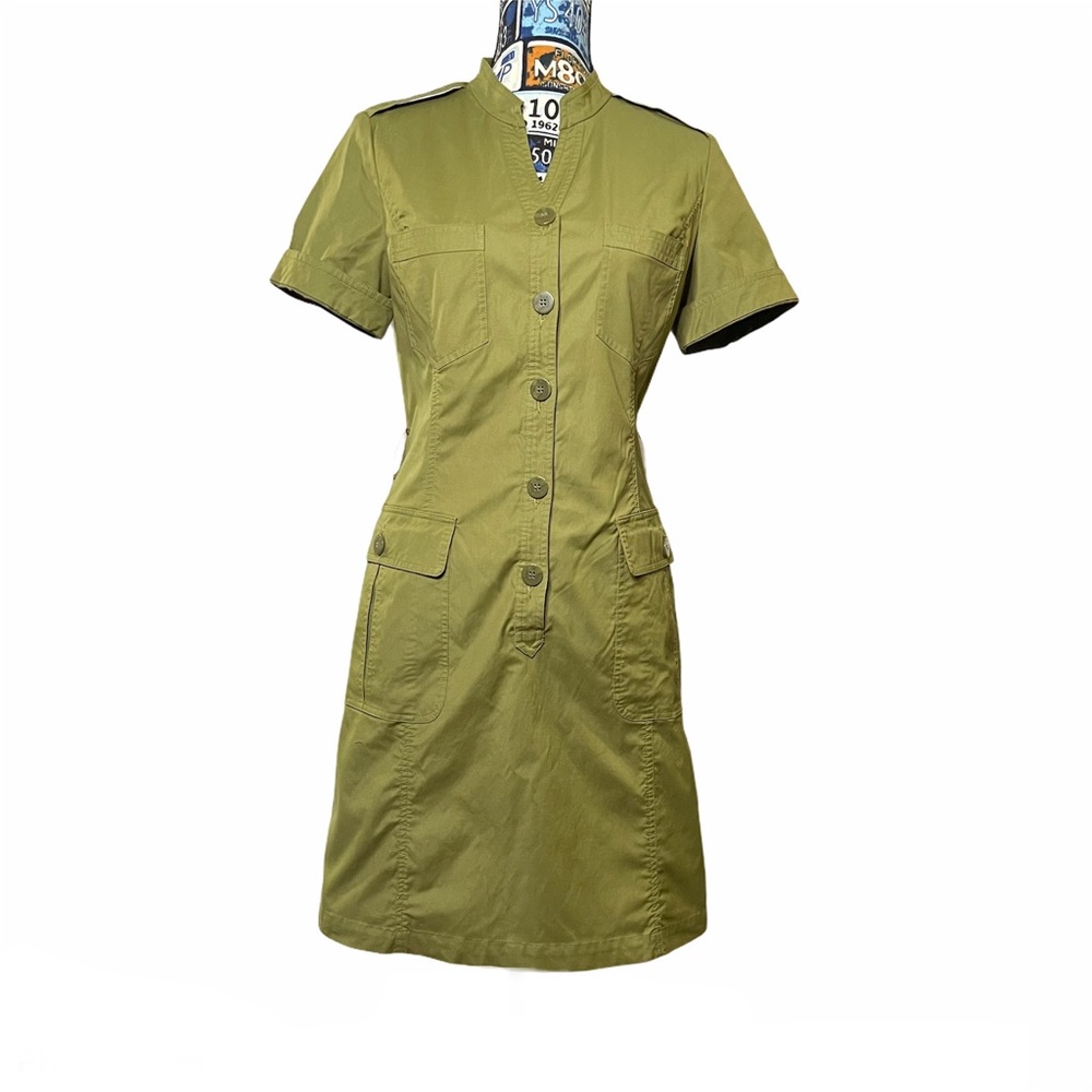 Green Safari/Cargo Dress, Size: 8